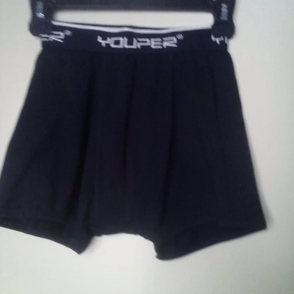 Youper Youth Boxer Brief With Baseball Cup L Boys Black